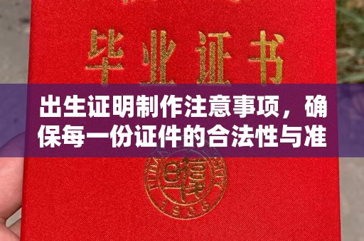 沧县出生证明制作注意事项，确保每一份证件的合法性与准确性